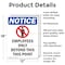 Signmission Employees Only Beyond OSHA Notice Sign, Aluminum, 12in W x 18in L, 2PK OS-2PACK-NS-A-1218-V-11985 - alternate 4